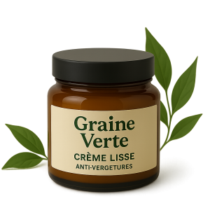 Creme antivergeture de la graine verte
